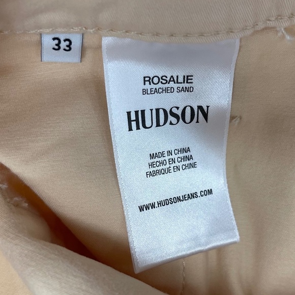 HUDSON Jeans Rosalie Bleached Sand High-Rise Wide Leg Cargo Jean - Size 33 - NWT - Picture 6 of 7